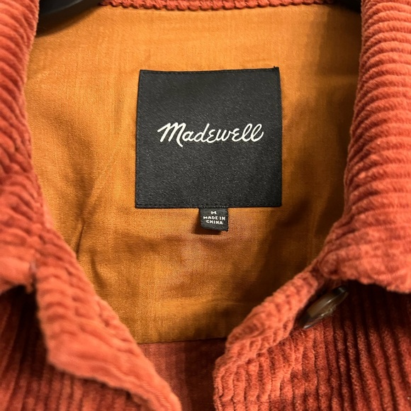 Madewell Red Corduroy Utility Jacket - Picture 7 of 11